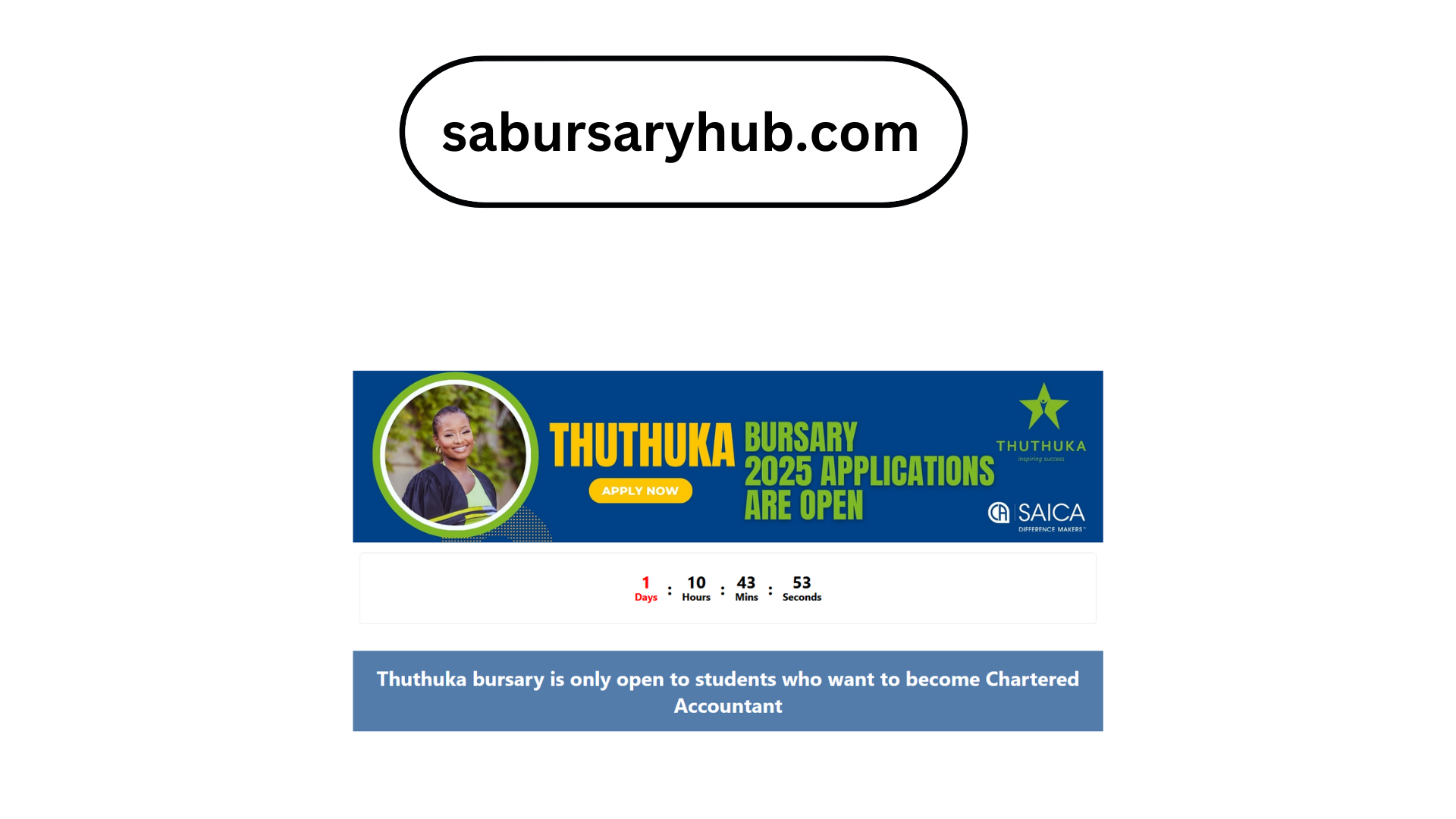 Thuthuka Chartered Accountant Bursary